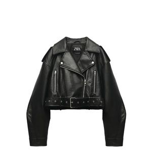 Zara faux leather jacket